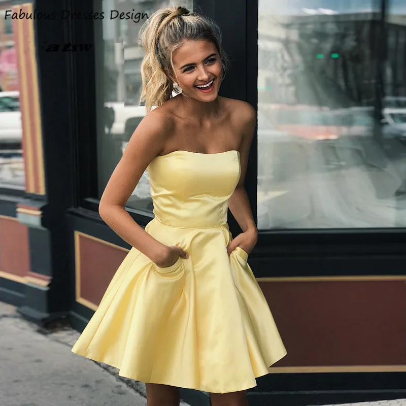 

Светильник, Синий Мини Короткие платья для выпускного вечера 2020, без бретелек, с открытой спиной, ТРАПЕЦИЕВИДНОЕ вечернее платье, вечерние п...