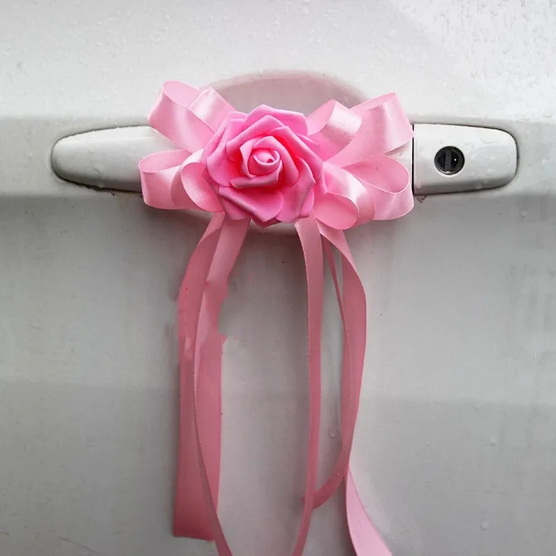 

12 шт./компл. свадебное украшение для автомобиля, набор цветов, имитация вспомогательного поплавка, принадлежности для украшения двери, цвет...