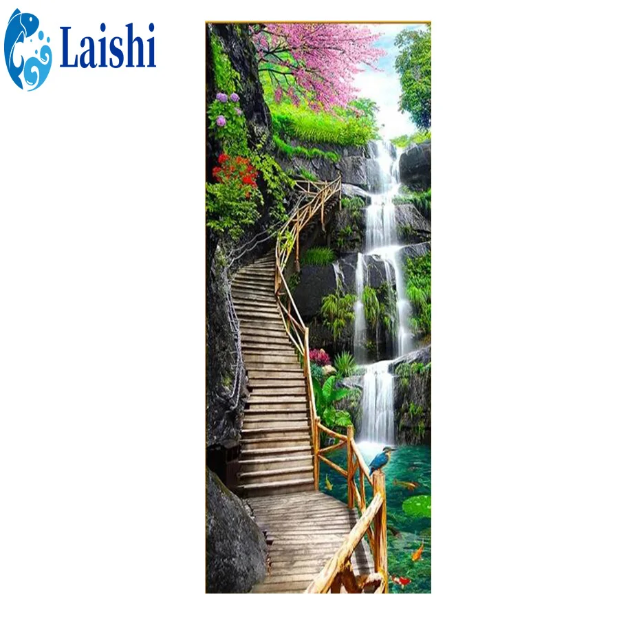 

Diamond Painting Nature landscape painting, figure, waterfall Full Square Diamond Embroidery Sale Rhinestones Pictures Diamond