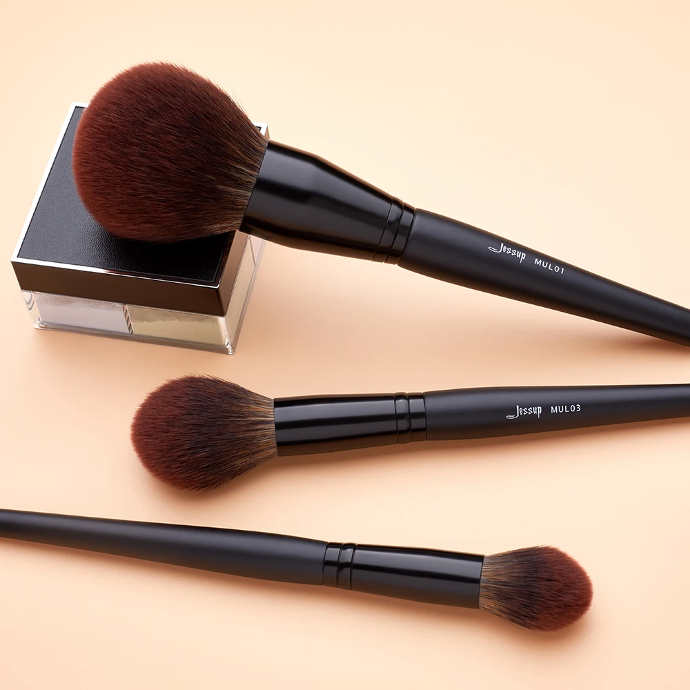 Jessup pinceaux maquillage Лицо Глаза набор кисточек для макияжа черная пудра консилер Crease Shader Liner 3-21 шт. кисти для макияжа T271