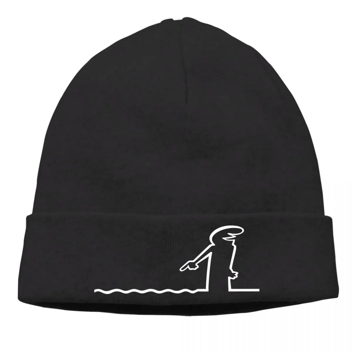 

La Linea Osvaldo Cavandoli Interesting Short Film Winter Warm Beanie Hats Pool Knitted Bonnet High Quality Caps Earmuffs