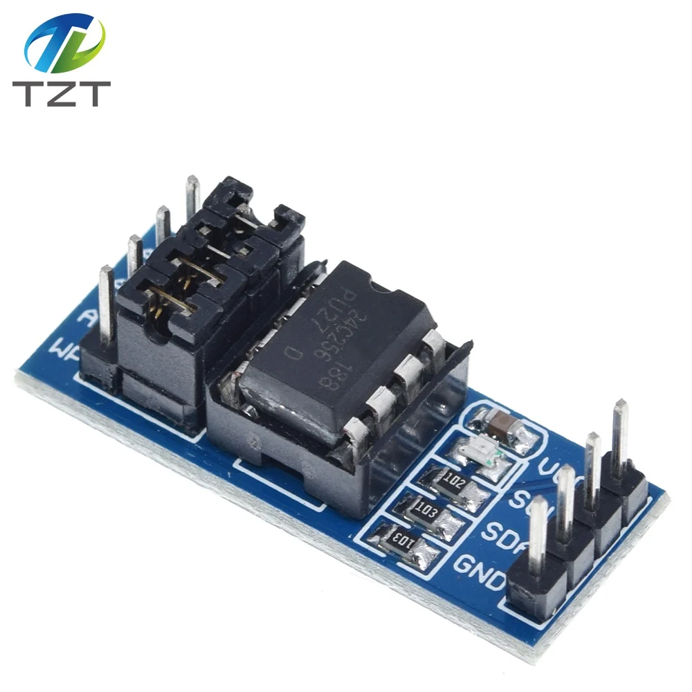 Модуль памяти TZT AT24C256 I2C IIC интерфейс EEPROM 8P чип индикатор источника питания
