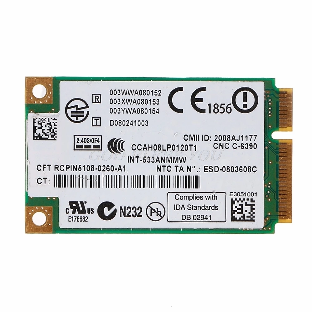 2 4 ГГц и 5 0 5300 533AN_MMW беспроводной WLAN WiFi мини PCIe Карта 802.11n + 450 Мбит/с устройством