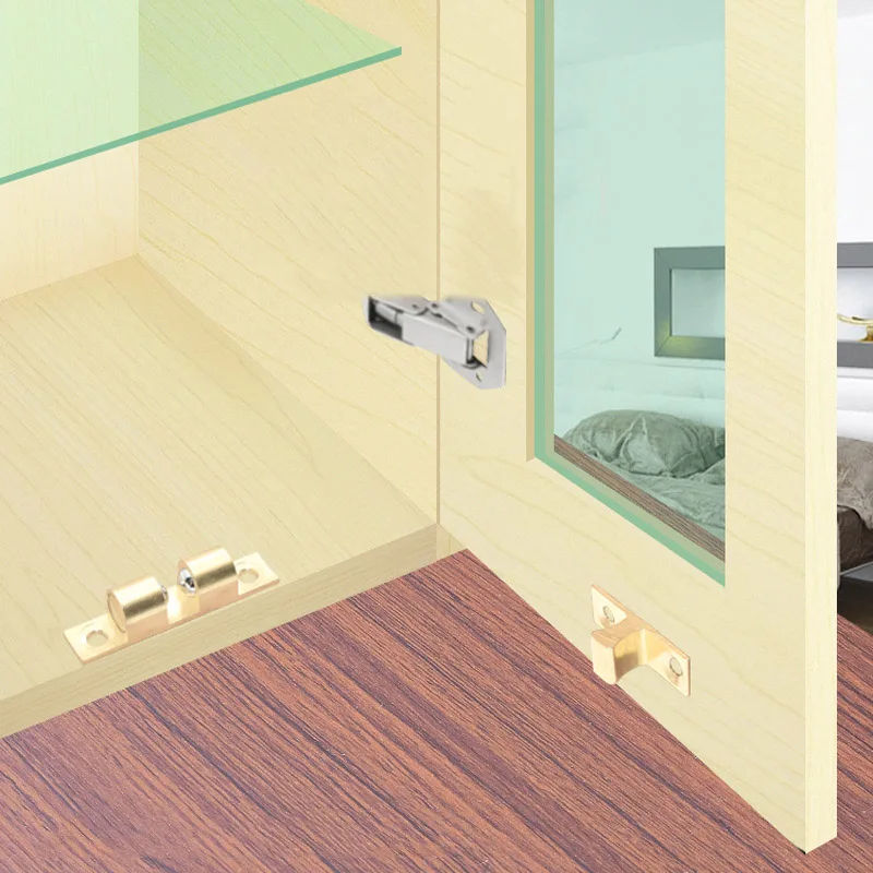 4 комплекта 40 47 60 67 мм медные дверные ворота для офиса замок с пряжкой защелка