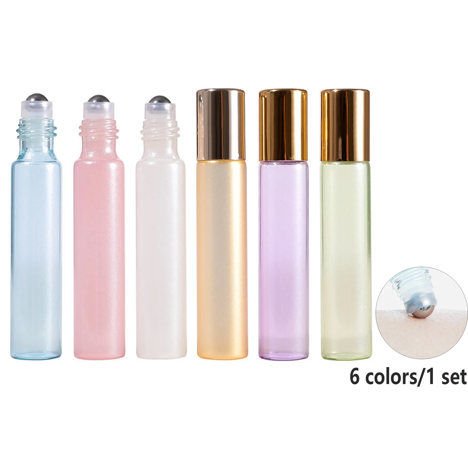 Пустая многоразовая бутылка жемчужная салатная трубка 6 шт. в комплекте