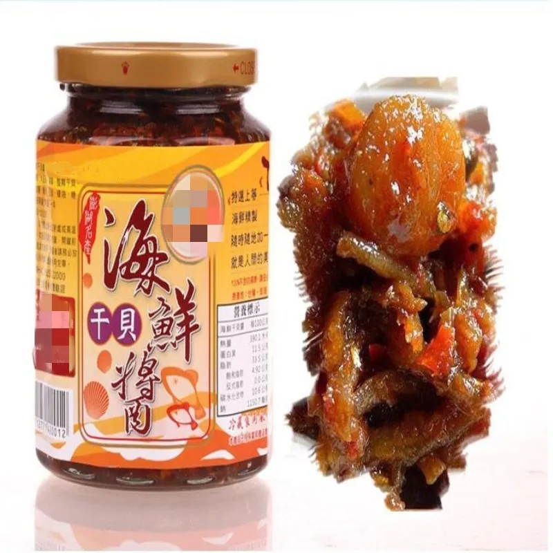 

Taiwan seafood dried scallop sauce,spicy seasoning, bibimbap, shrimp sauce, fish sauce ,appetizer
