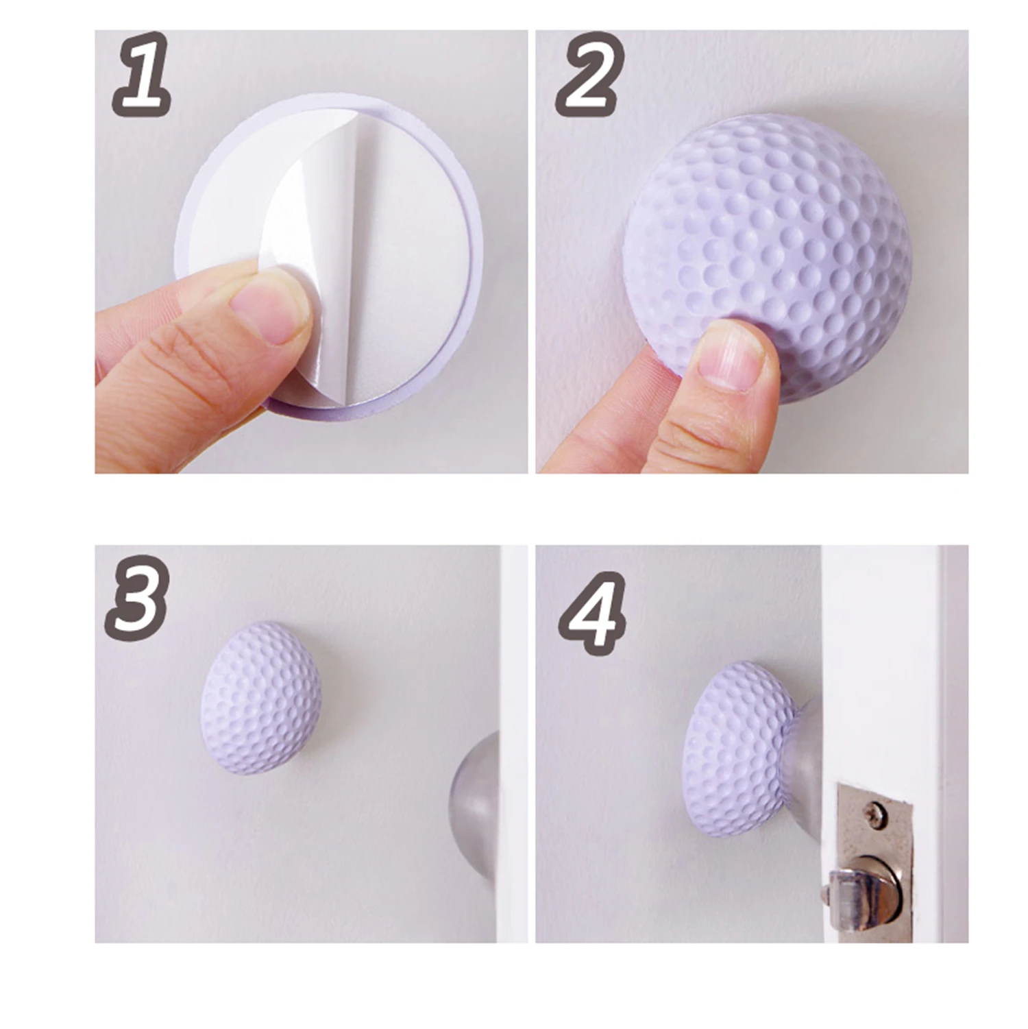 Настенный Ограничитель для двери 12 шт./Лот утолщенные бесшумные Дверные