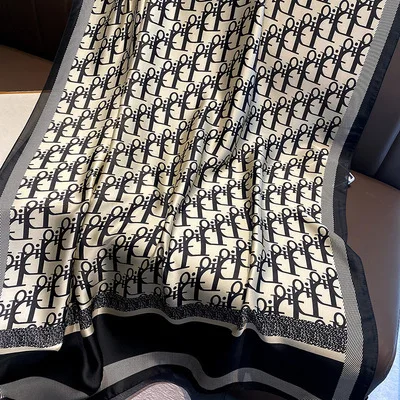 

2021 spring and summer thin new lengthened silk scarf ladies long wild silk scarf sunscreen beach towel