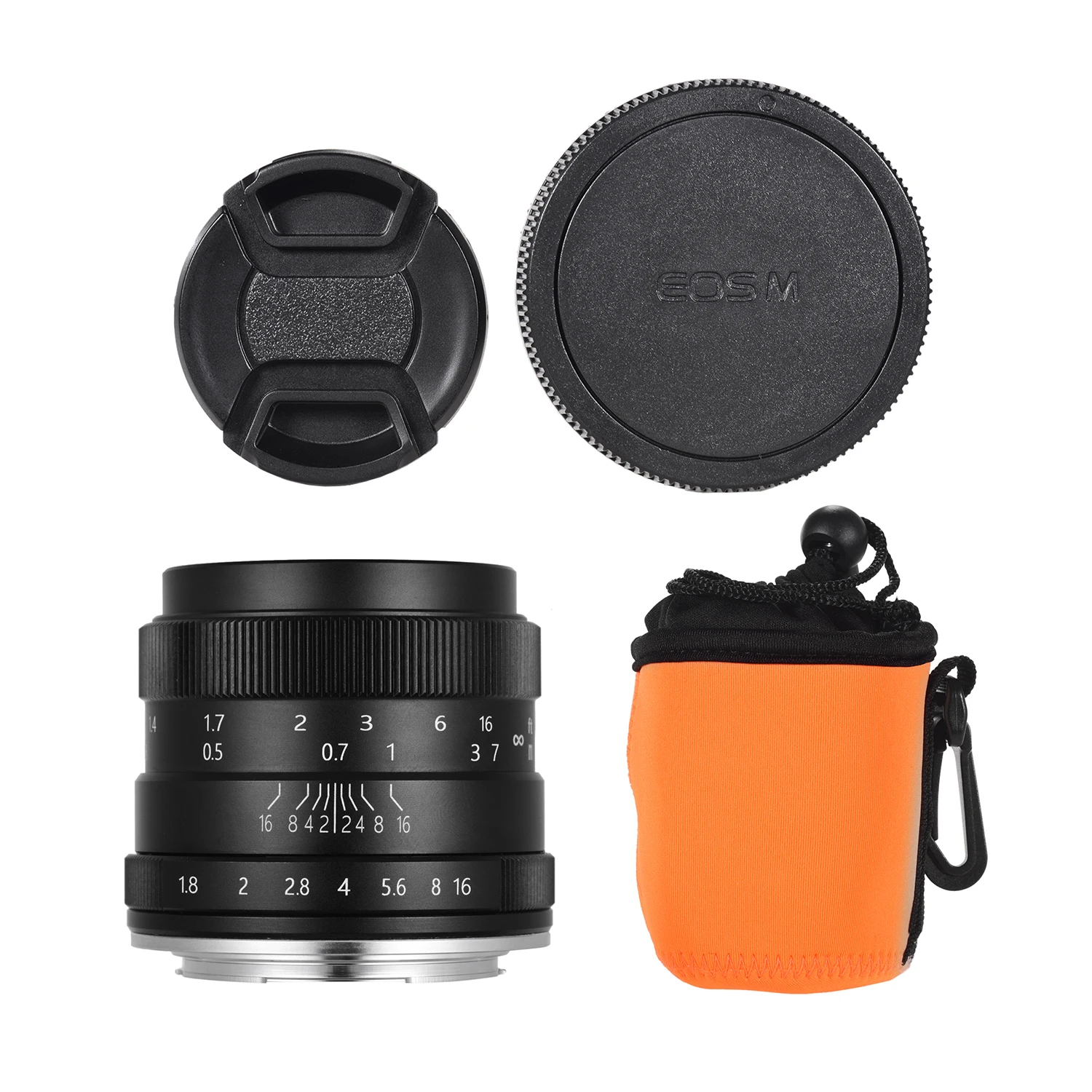Andoer 50 мм F1.8 объектив цифровой камеры Большая диафрагма для Canon M2/ M3/ M5/ M6/ M10/ M100/ M50