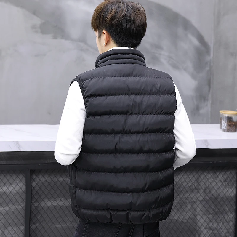 

ZNG Waistcoat Casual Korean fashion Vest Coat Men Sleeveless Vests Winter Male Top Quality Mens Vest Plus Size