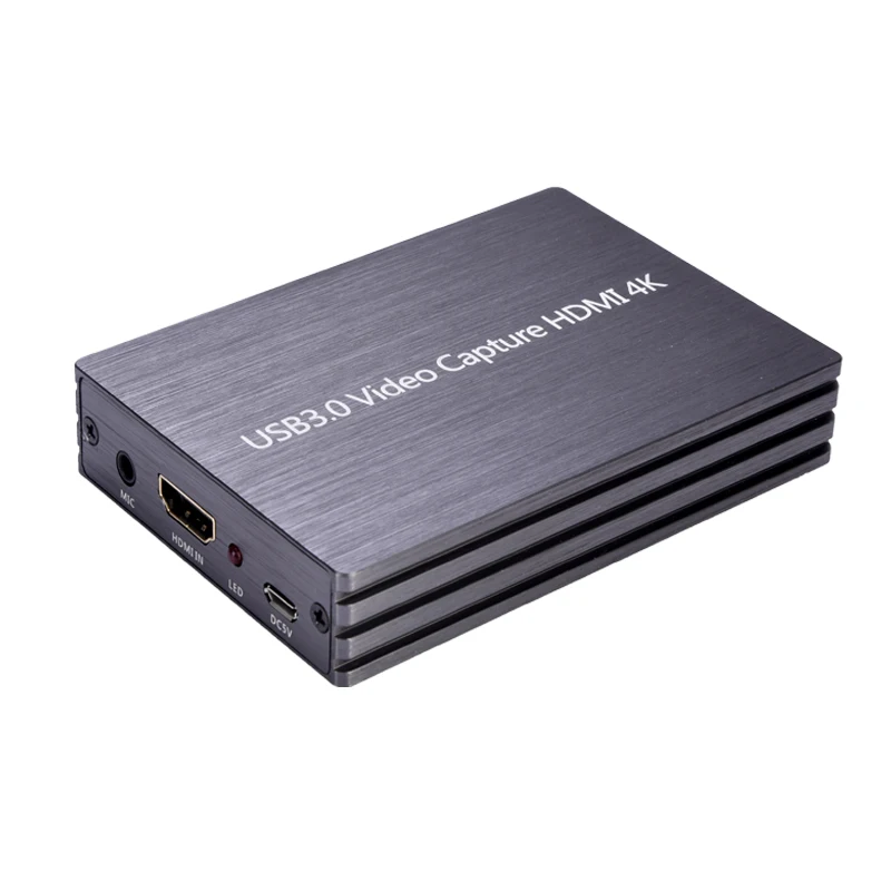 

4K HDMI to USB 3.0 1080P Video Capture Card Dongle for OBS Game Live Streaming Plug and Play Without Driver Software(Gray)