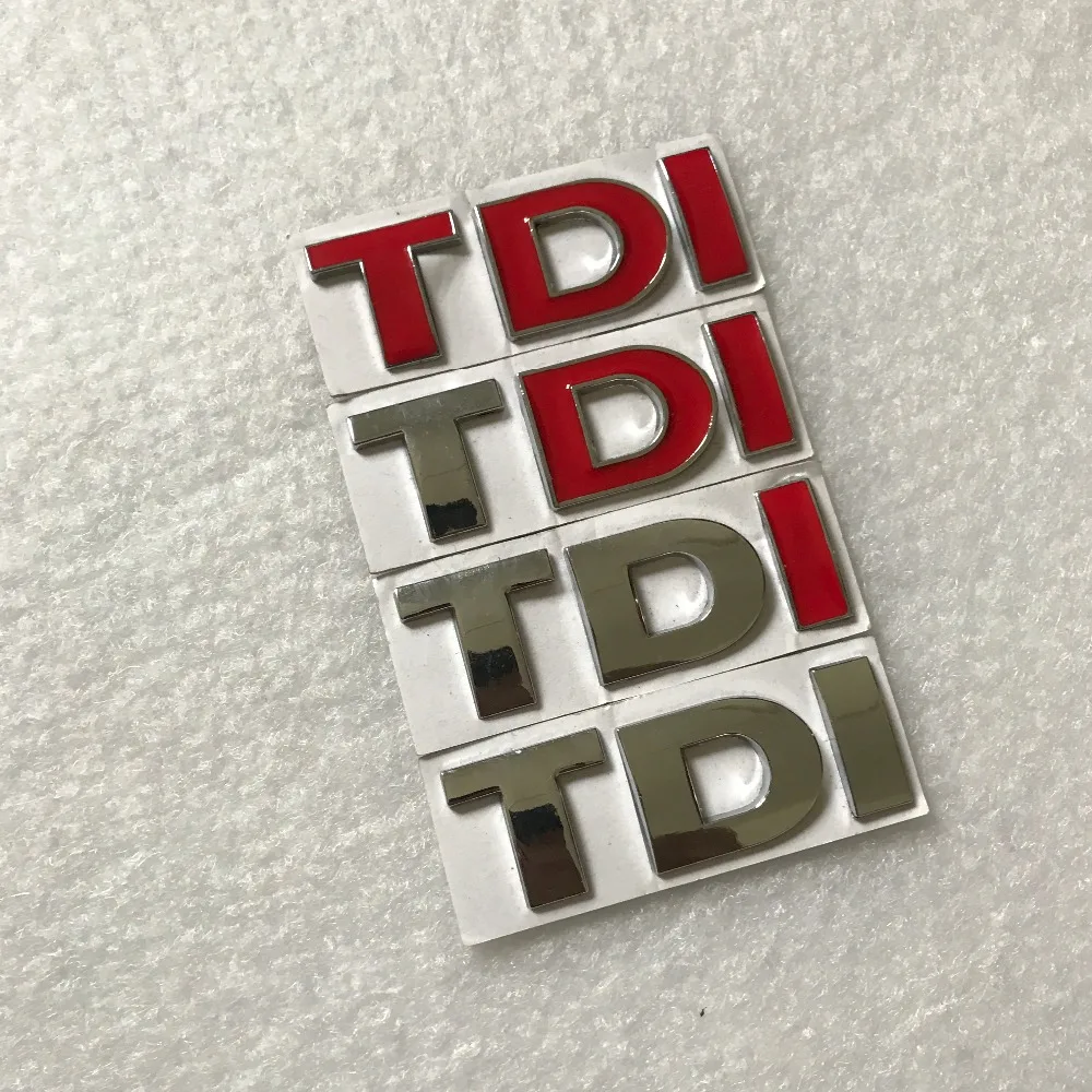 1 Новая Металлическая Эмблема TDI наклейка с логотипом для Polo Golf Jetta Passat b5 b6 GTI Touran Bora