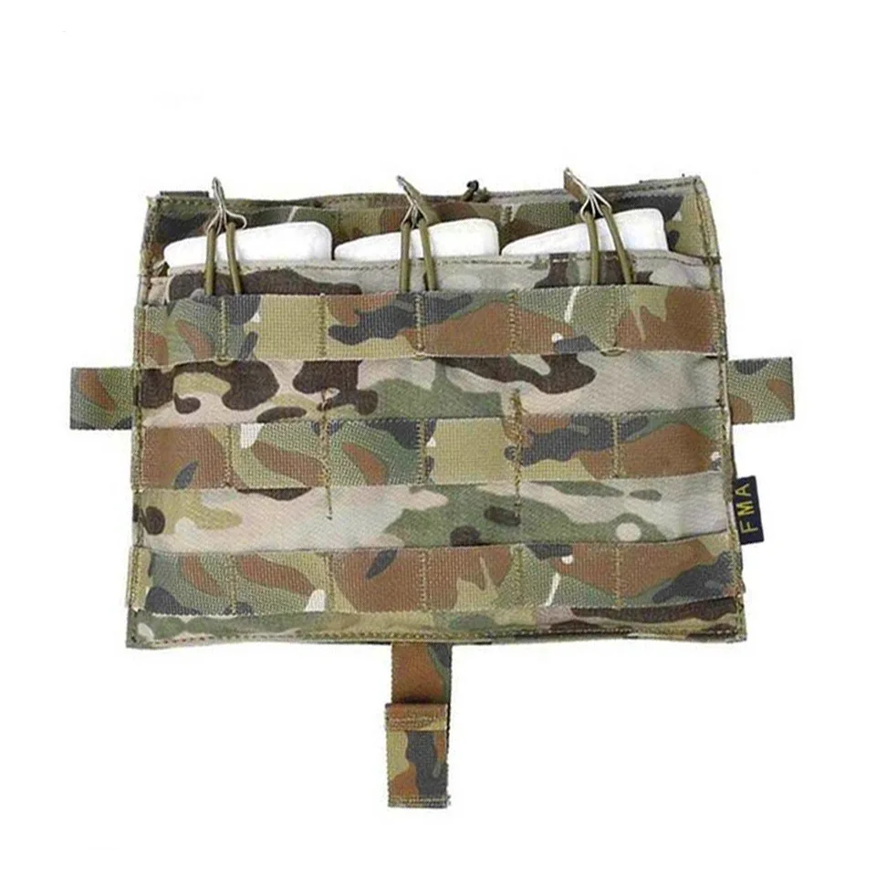 

FMA Tactical Triple M4 5.56 Magazine Pouch Multicam MOLLE Pouch for AVS Jpc2.0 Tactical Vest RS9999