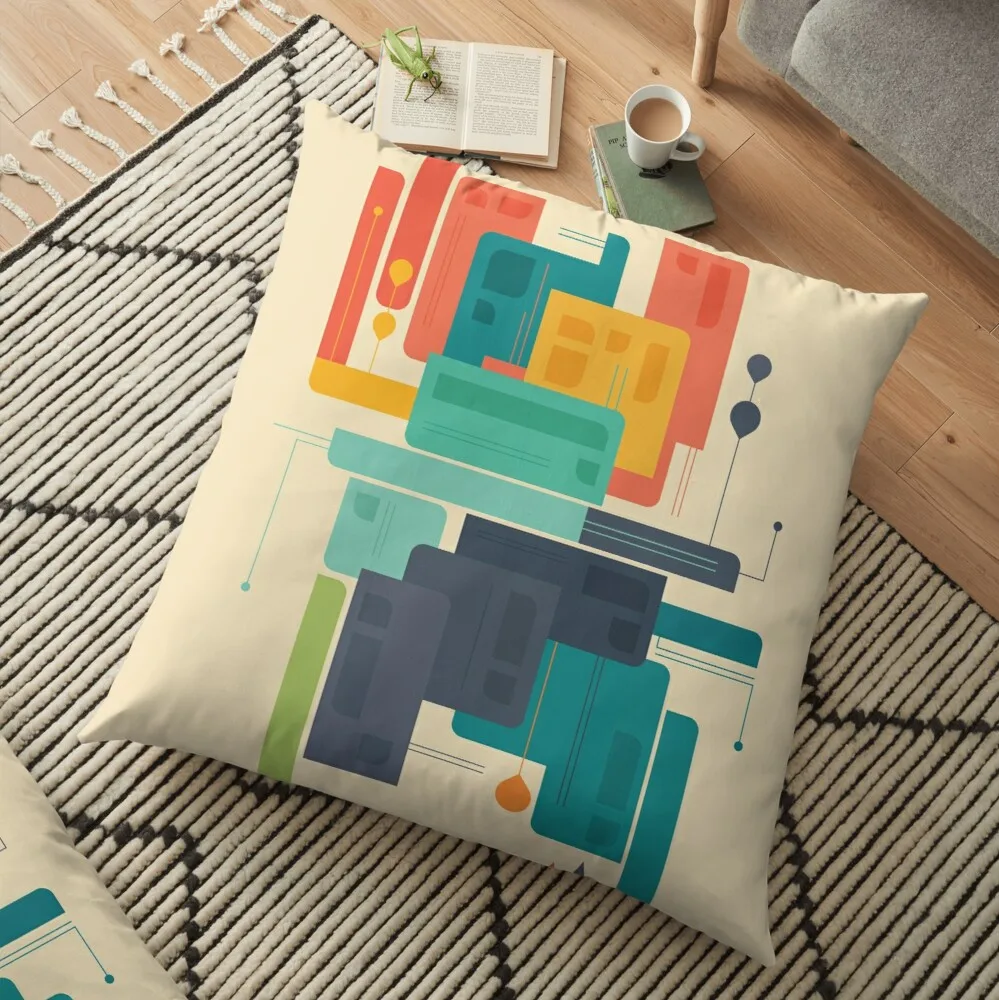 

Lotsa Color cats Floor Pillow Printed Cushion Cover 45*45cm throw Pillow Case Cushion cover pillow Decorative for home