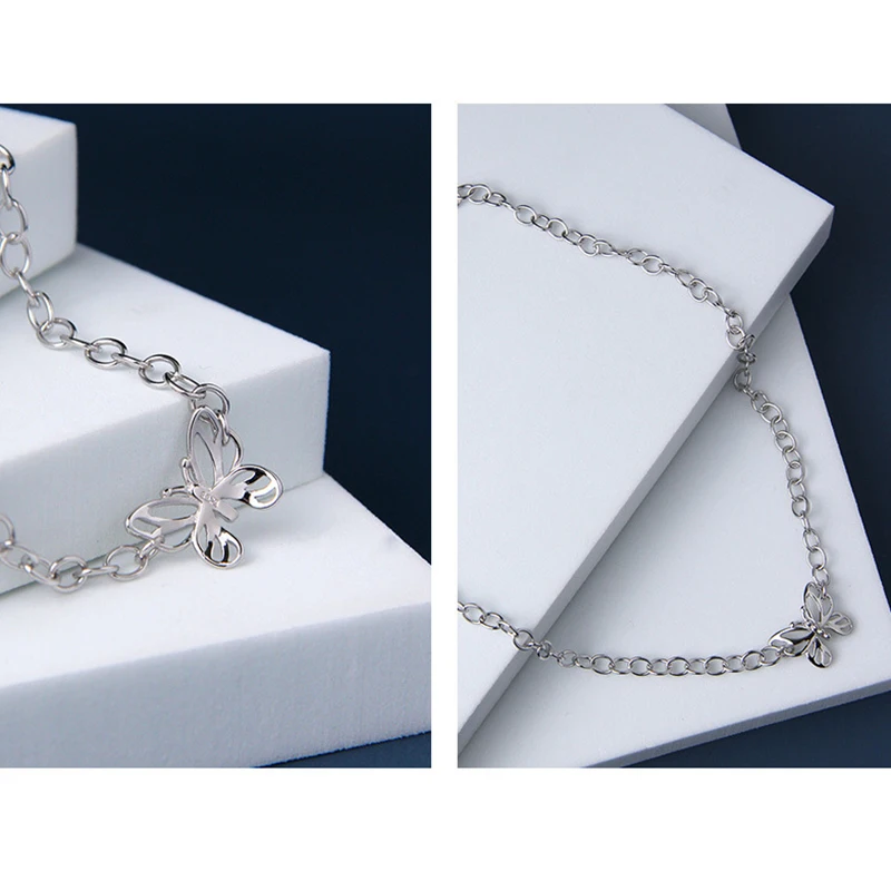 Ожерелье с подвеской-бабочкой Kinel женская модная массивная цепочка до ключиц в