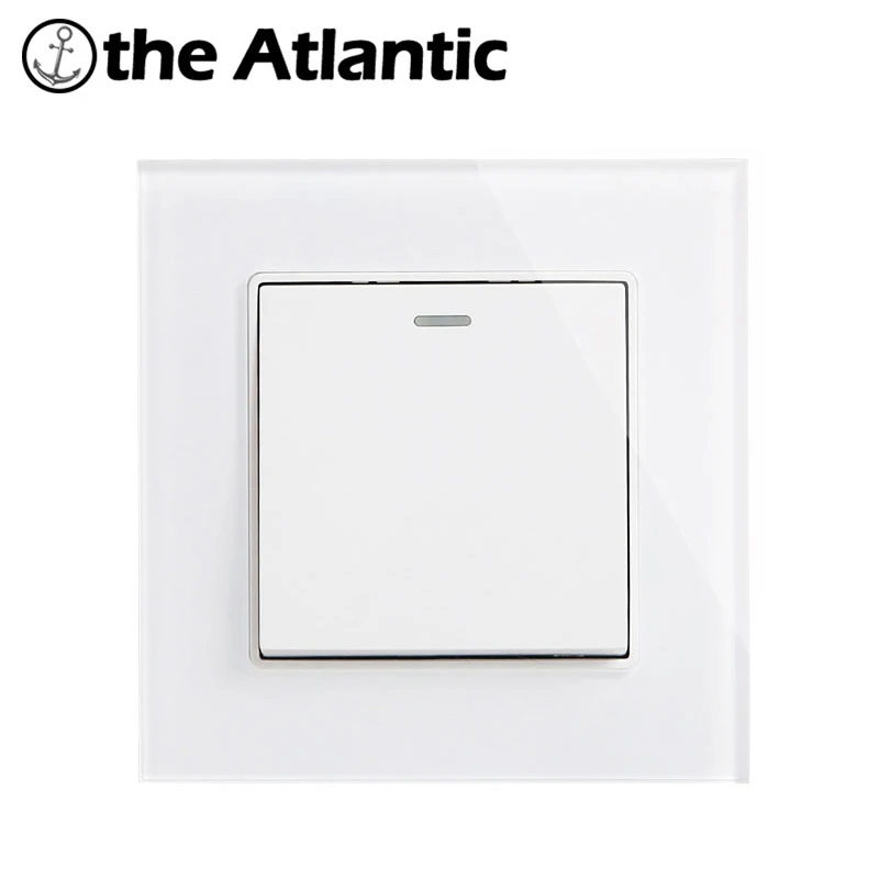 Настенный выключатель Atlectric 1 2 3 4 Gang сторонний Флуоресцентный светильник с