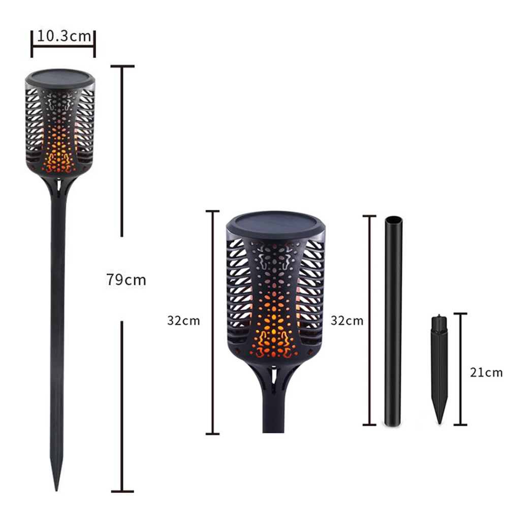 

Solar LED Flickering Lamp Waterproof Flicker Effect Torch Lights Outdoor Lawn Landscape Lamp Garden Decoration