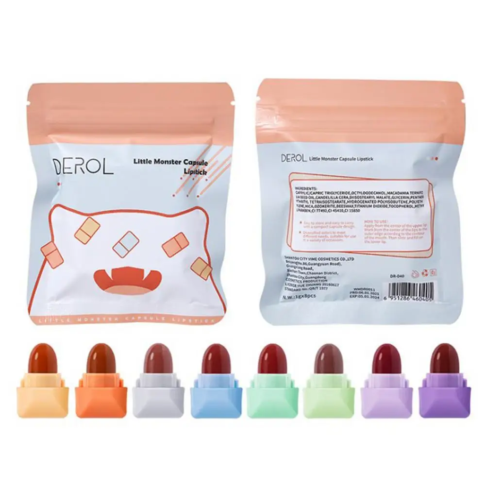 

8Pcs/set Mini Professional Matte Lipsticks Waterproof Moisturizing Long Lasting Sexy Red Lips Gloss Cream Beauty Cosmetics