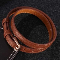fashion couples jewelry leather bracelets adjustable length wrap leather wristband handmade bracelet bangle gift bb0589