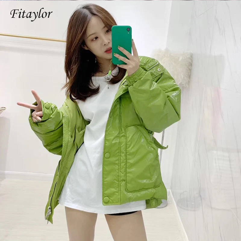 Fitaylor новый зимний ультра легкий пуховик для женщин белый с капюшоном парка