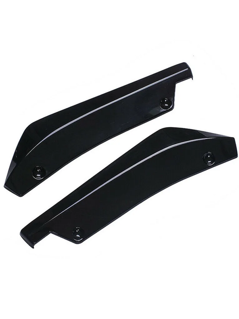

2pcs Universal Rear Bumper Lip Protector Scratches Guard Anti-kick Strip Carbon Fiber For Peugeot Skoda Citigo Superb Octavia