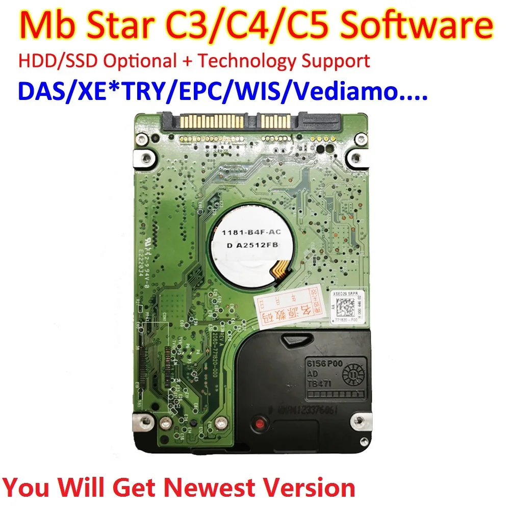 2021 06 MB STAR C4 полное Программное обеспечение XEN/DAS/EPC/WIS/Starfinder/EWA/VEDIAMO/DTS ccc в HDD/SSD для