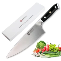 sunnecko chef knife kitchen knives liquid metal steel 65hrc strong hardness high quality 8 inch cutting knife g10ss handle