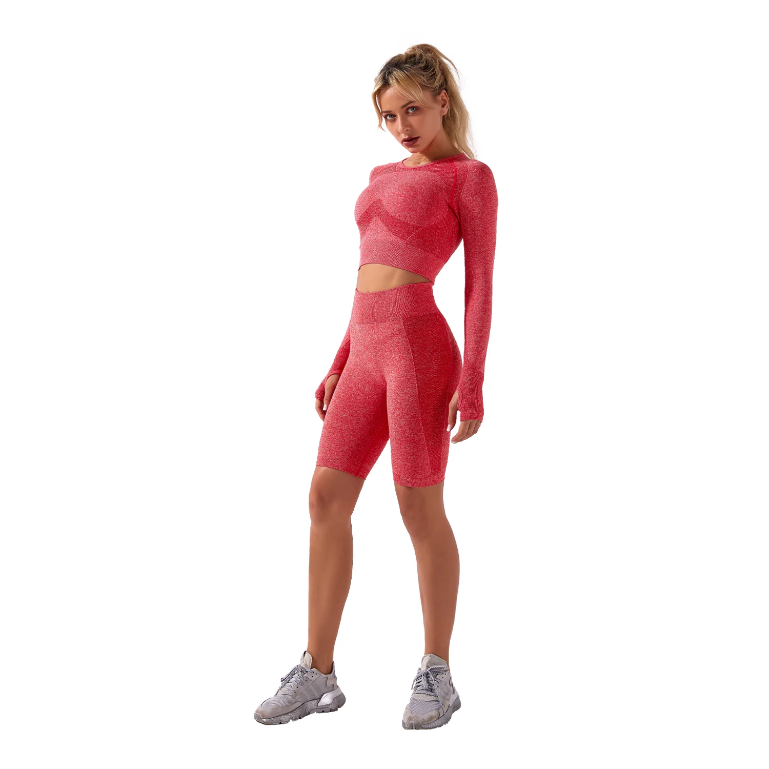

Sexy 2pcs Yoga Set Shirt Shorts Women High-end Yoga Sets Tights Quick Dry Women Gym Clothes Athletic Fitness Gym Clothing