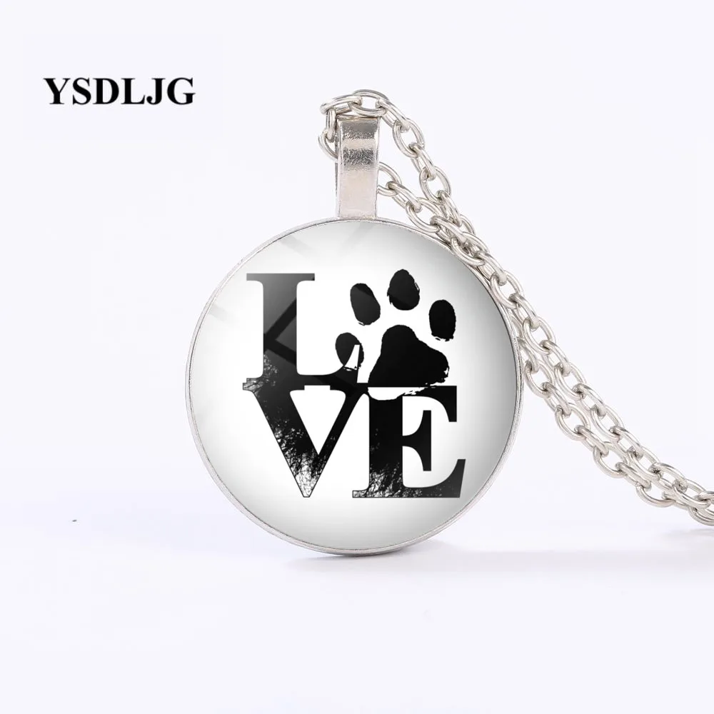 GDRGYB Домашние животные ожерелье с животными собачья лапа любовь собака