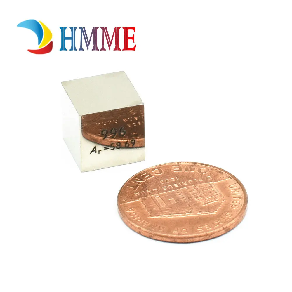 Металлический никель куб плотности 10 мм Ni 99.5% чистый для коллекции элементов