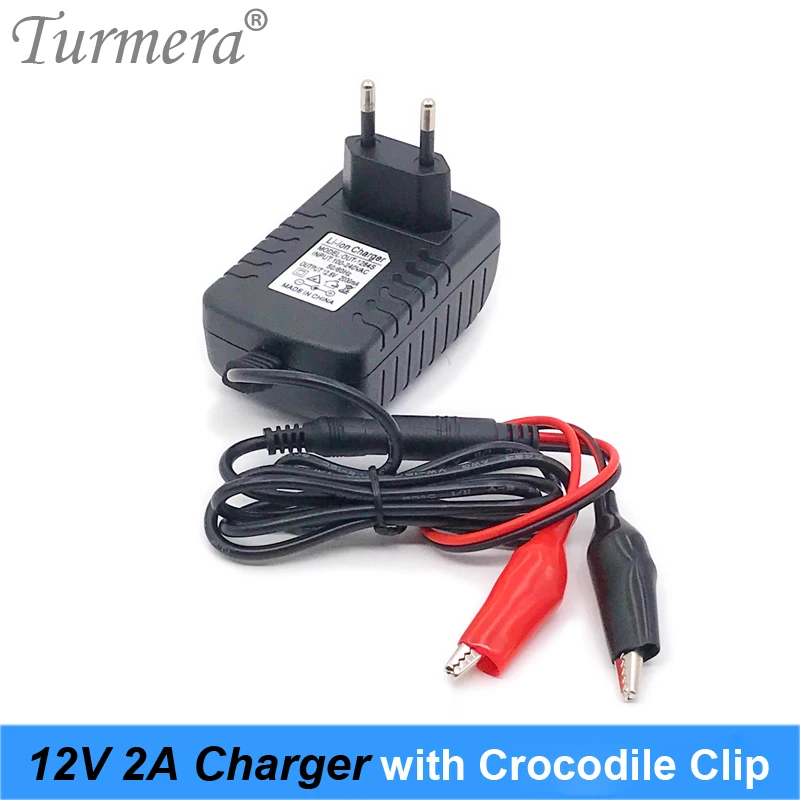 

12V Charger 2A Lithium Battery Charger with Crocodile Clip for 12V Lead Acid Battery 7Ah 10Ah20Ah Motorcycle Power Charger NEW