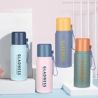 portable thermos cup with lid stainless steel vacuum thermos outdoor travel garrafa termica water bottles for kids school