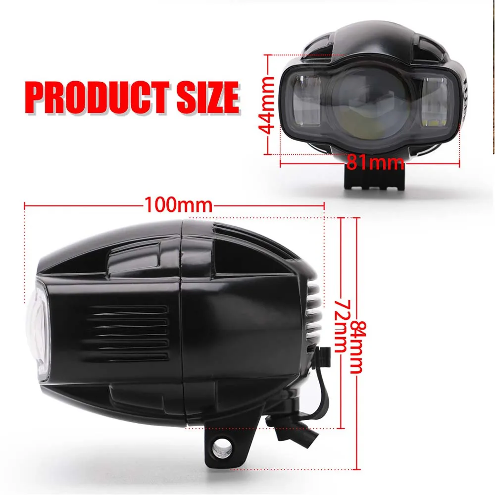 Motorcycle Fog light 22-40mm IP65 LED Bracket Motorcycle Headlight With USB Charger For BMW R1250GS R1250 GS Adventure enlarge