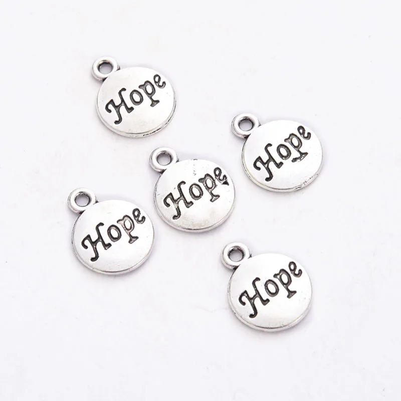 Смешанный посеребренный круглый кулон с буквами креативный DIY браслет ожерелье