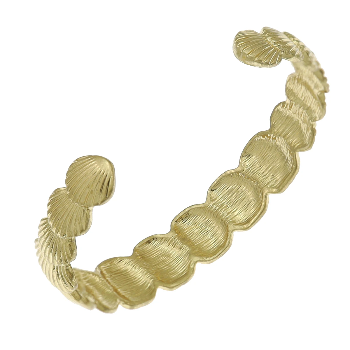 Браслет-манжета женский в виде морской раковины из металла Открытый браслет для