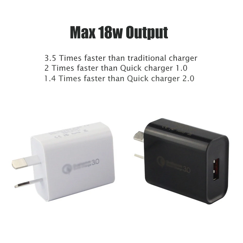 5v 3a 18w fast charger au plug usb quick charge 3 0 for samsung huawei phone 220v usb charger hub 3a for iphone xiaomi 9v 2a free global shipping