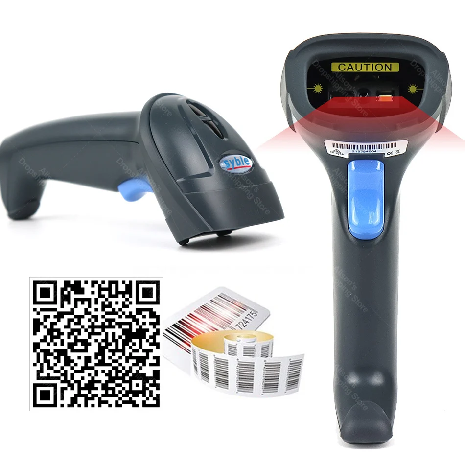 Портативный USB-сканер штрих-кода 1D 2D PDF417 считыватель кодов для компьютера сканер