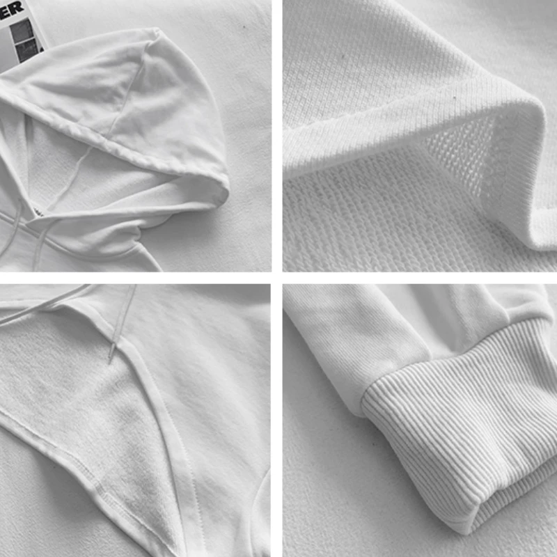 Толстовки женские весенние пикантные свободные для досуга модные однотонные