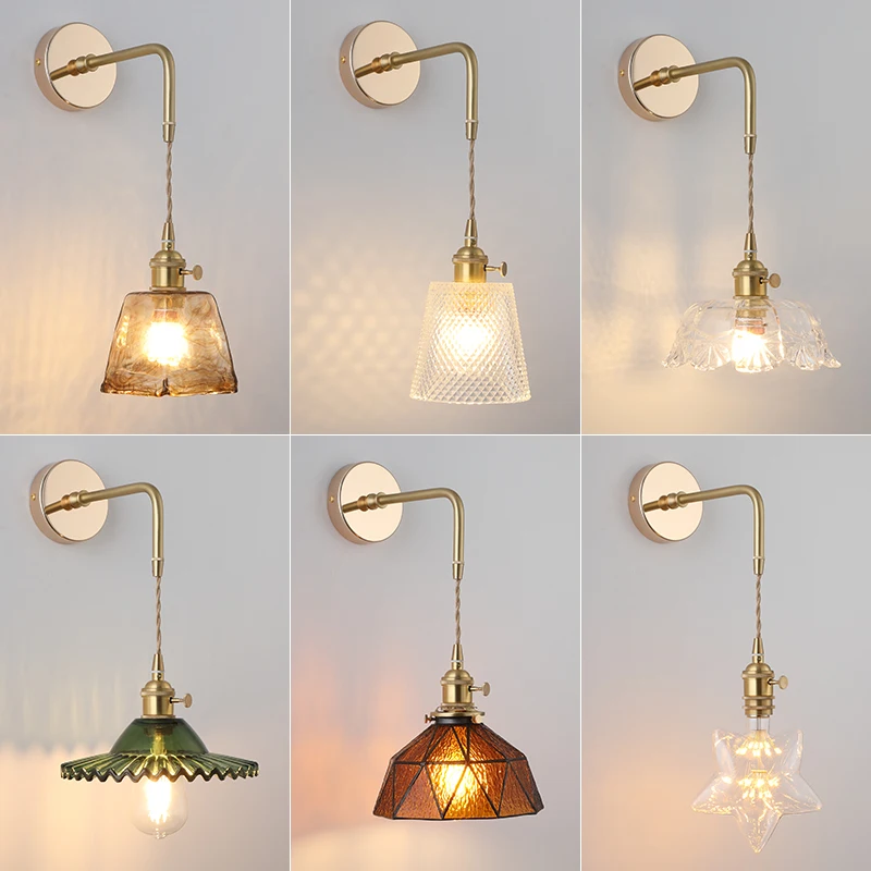 

Современное матовое стекло настенные лампы для гостиной, спальни, прикроватный блеск, 90-260 В переменного тока светодиодный светодиодная ком...