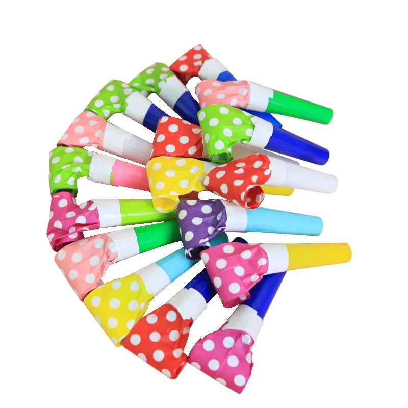 

15pcs Party Blowouts Whistles Kids Birthday Party Favors Supplies Noise Maker Children Birthday Atmosphere Decor Cheering Props