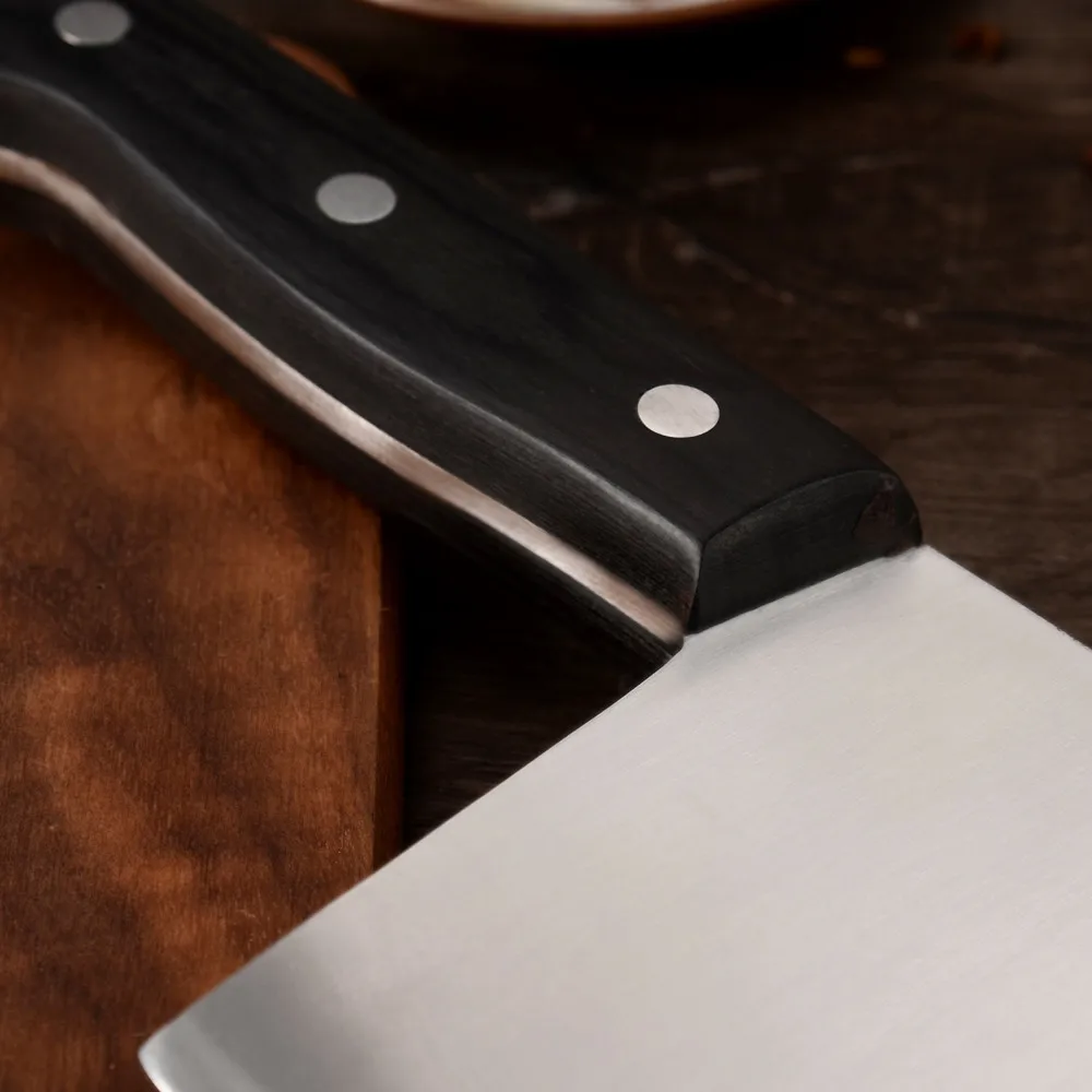 Китайские кухонные ножи для мясника ручная работа лазерный узор Дамаска