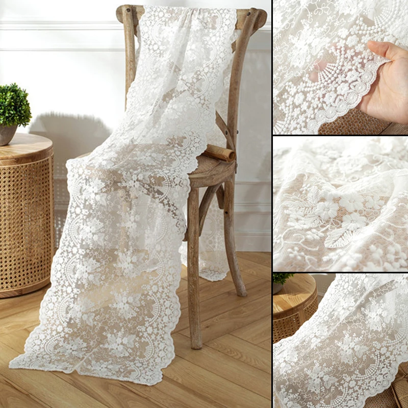 

Квадратная настольная дорожка, вышитая кружевная многофункциональная настольная дорожка для вечеринок, свадеб, банкетов, Декоративная ска...