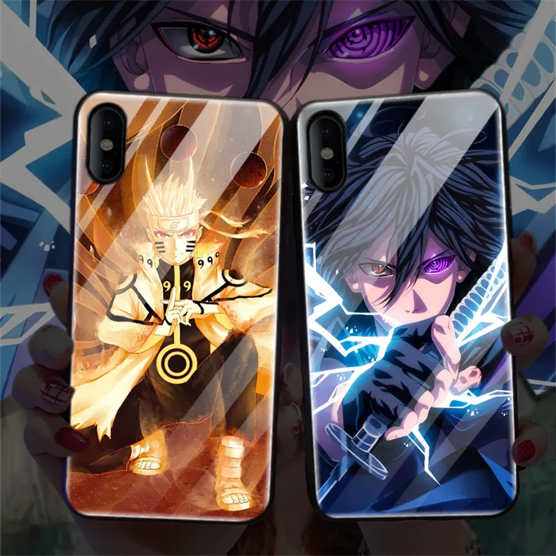 Роскошный светящийся чехол для телефона Naruto Sasuke Call Light Iphone11 Pro Max 8 7 6s 6 S Plus X Xr Xs