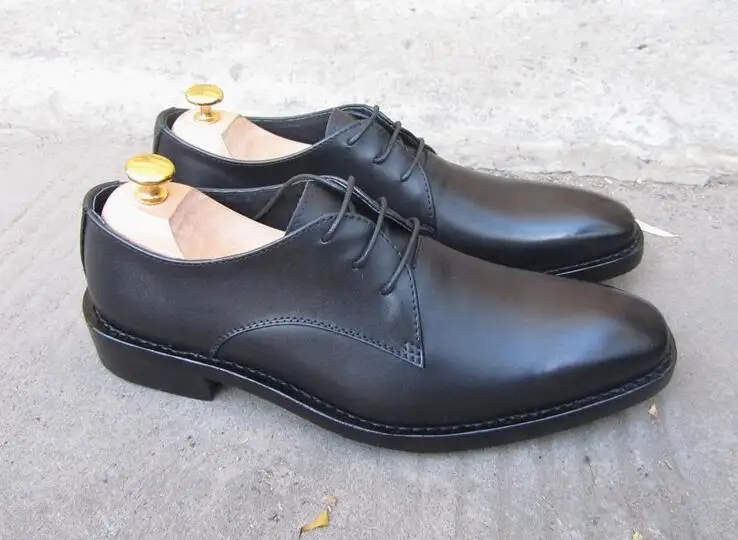 ORIGINAL Sipriks Mens Square Casual Shoes Genuine Leather Gentleman Wear Goodyear Welted Shoe Grooms Wedding Party Leisure Flats | Обувь