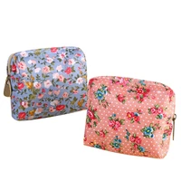 500pcs lot women coin purse flower printing small wallet pocket portable coin pouch change wallet bag key pouch