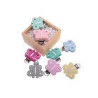 10 шт. Детские Силиконовые скобы держатель для соски мультфильм Силиконовые Прорезыватели для зубов бутылки младенца персонализированные Соска-пустышка для младенцев БАТ бесплатно