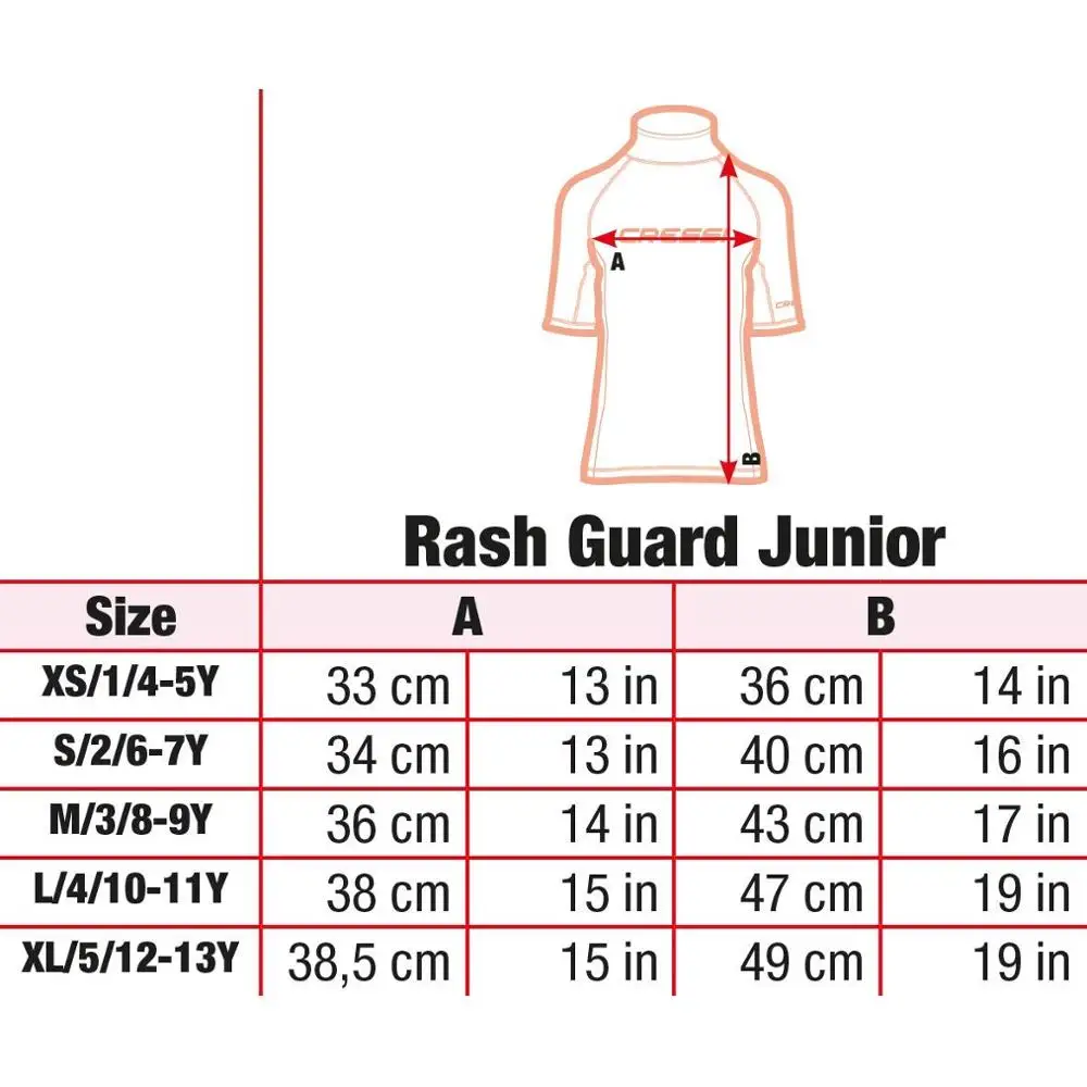 Детская сыпь Cressi с коротким рукавом для плавания серфинга снорклинга уф защита