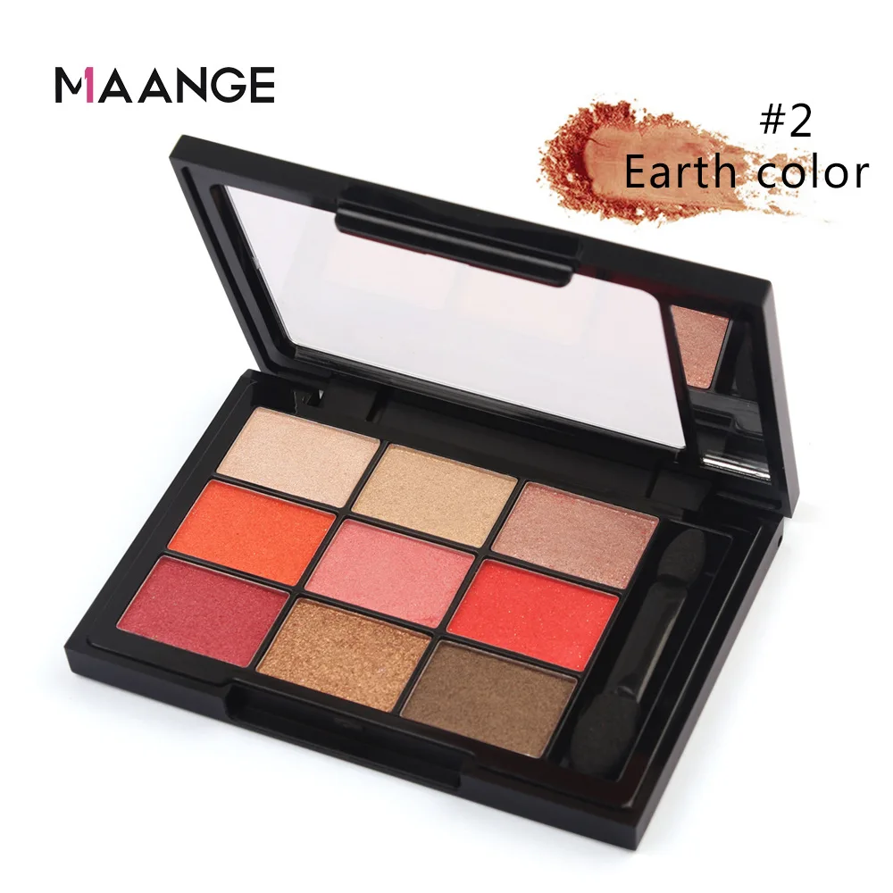 

MAANGE 9 шт. палитра теней для век перламутровые матовые русалки персиковые цветущие природные тени для век инструмент для красоты