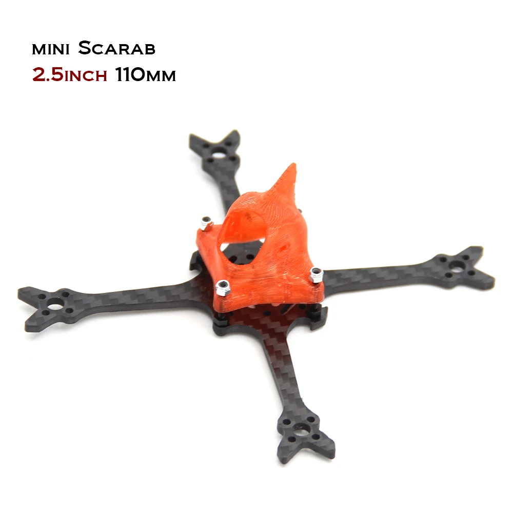 Mini Scarab 2 5 дюйма 110 мм с нижней пластиной комплект микро рамы квадрокоптера дрона |