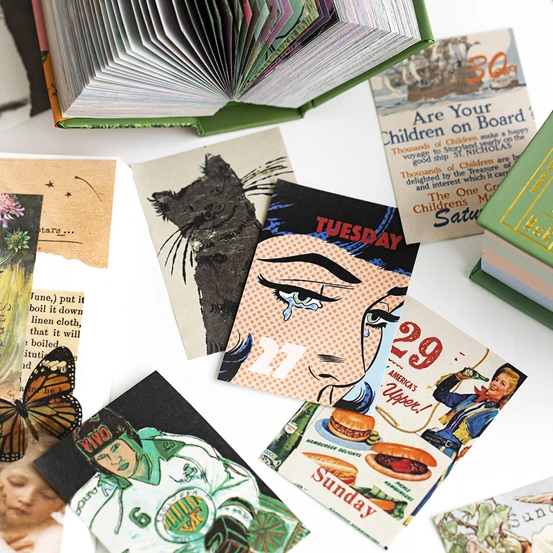 400 листов винтажные простые бумажные мини-блокноты для записей | Канцтовары офиса